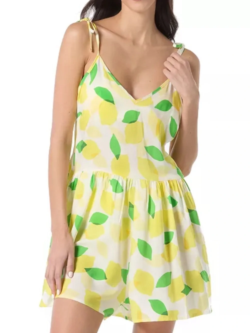 Kate Spade New York Lemon Print Romper Swim Coverup Size XL NWT Playful Beach